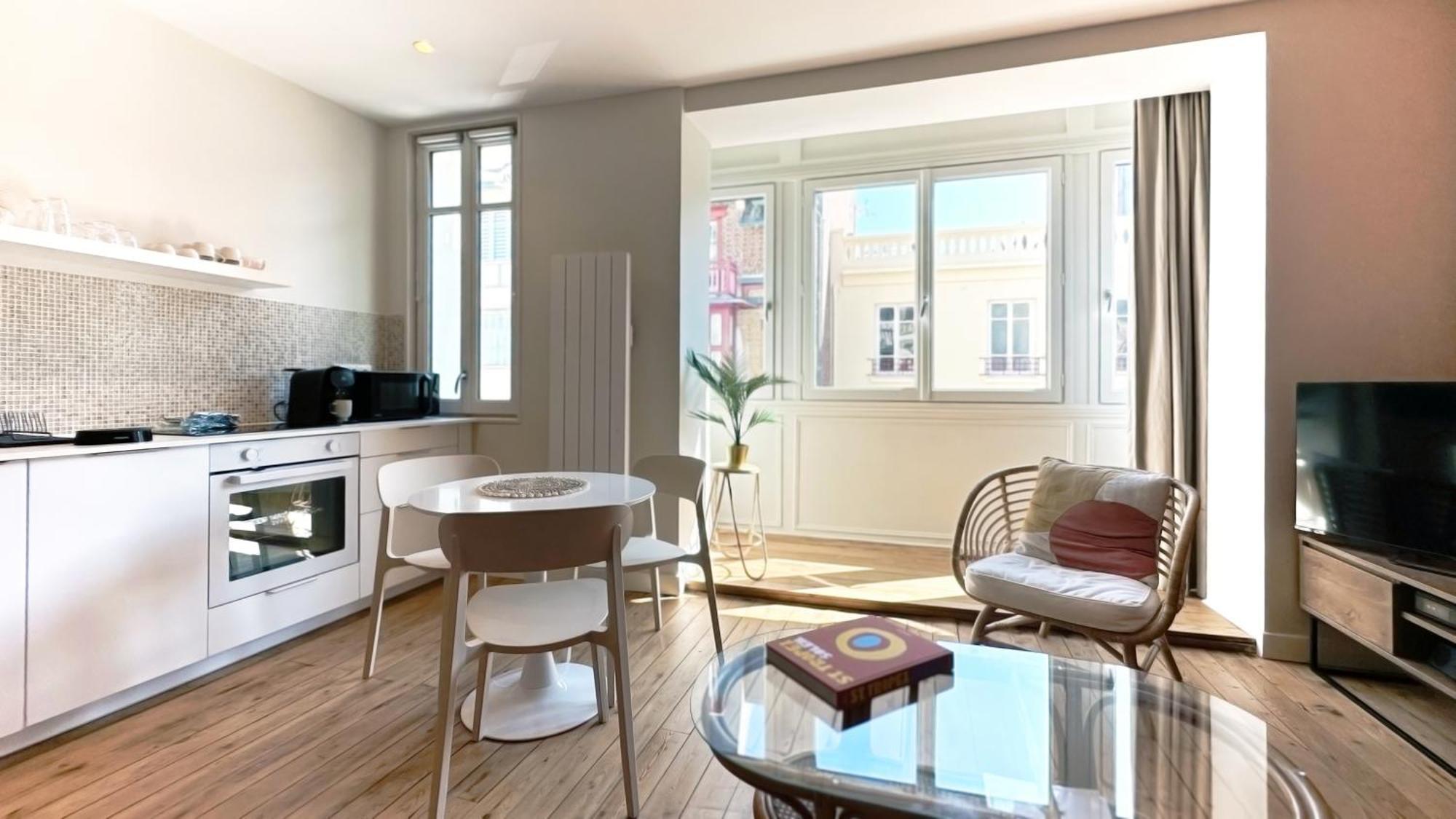 Villa Adele, Bow-Window Vue Mer - Appt 02 Mers-les-Bains Buitenkant foto